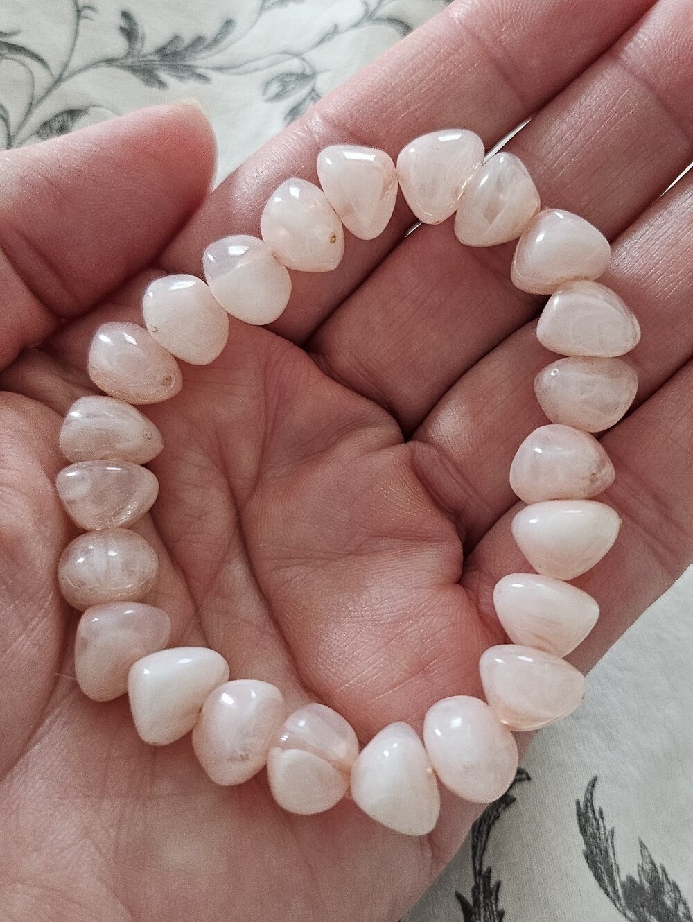 Pink Opal Beaded Stretch Bracelet - Women Jewelry